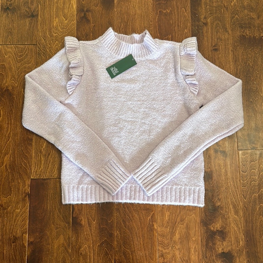 NWT Wild Fable mock neck sweater size L Lavender